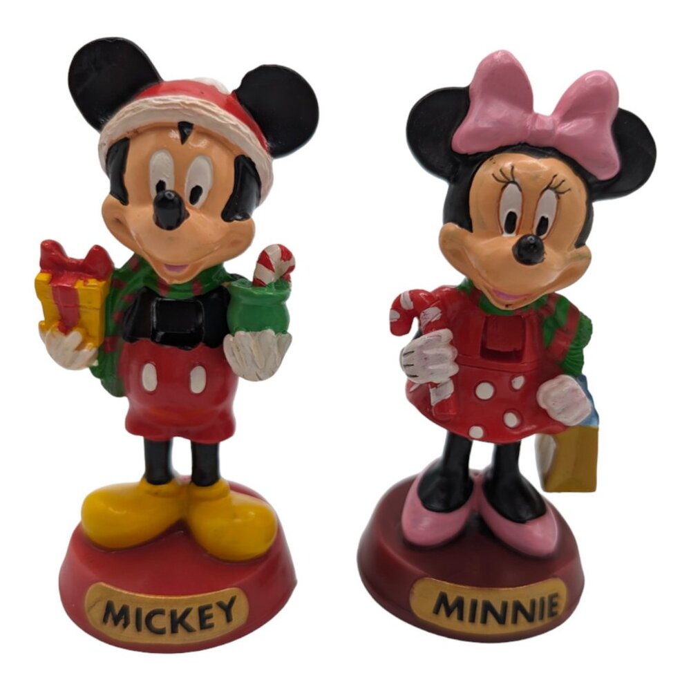Kurt Adler 4" Disney Mickey & Minnie Mouse Miniature Nutcrackers - Picture 1 of 11